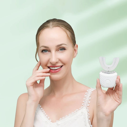 U-Shaped Electric Toothbrush for Adults – USB Rechargeable, 360° Design