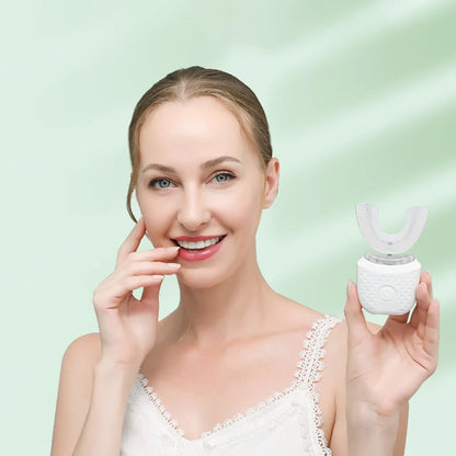 U-Shaped Electric Toothbrush for Adults – USB Rechargeable, 360° Design